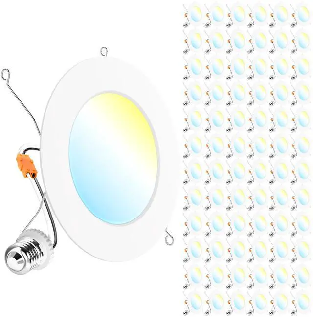 Main image of Sunco 72 Pack Retrofit LED Recessed Lighting 6 Inch, Can Lights for Ceiling, 1200 LM, 15W, Selectable CCT 2700K/3000K/4000K/5000K/6000K, Dimmable, Ultra Thin Flat Light Fixture UL