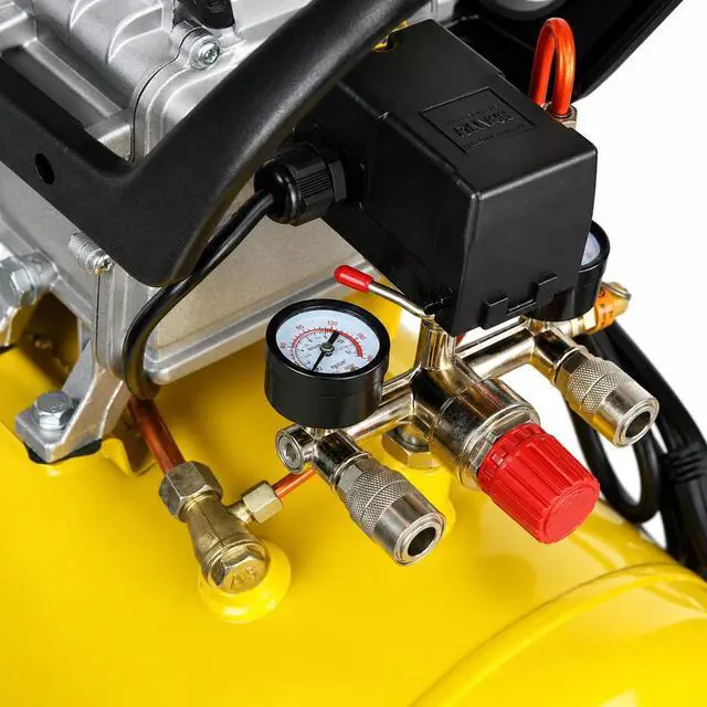 Alt view image 5 of 6 - 3.5HP 10 Gallons Air Compressor Tank Ultra Quiet Horizontal Tank Adjustable Pressure Ideal for DIY, Home & Garage Applications, 8.37 CFM