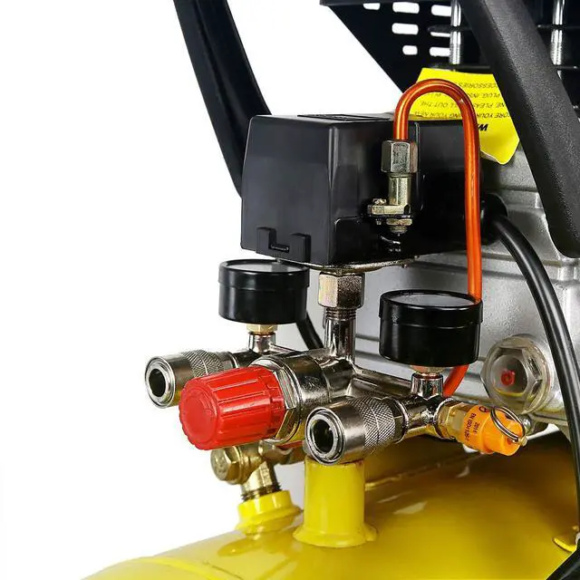 Alt view image 6 of 6 - 3.5HP 10 Gallons Air Compressor Tank Ultra Quiet Horizontal Tank Adjustable Pressure Ideal for DIY, Home & Garage Applications, 8.37 CFM