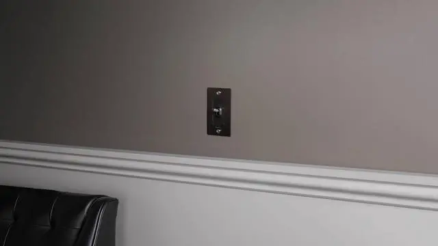 Alt view image 5 of 5 - Buster and Punch 1 Gang Light Switch 1-Way Cross Knurl Without Logo (Smoked Bronze)