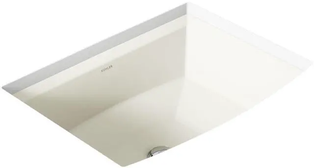Main image of 2355-96 Archer® 20" rectangular undermount bathroom sink, Biscuit
