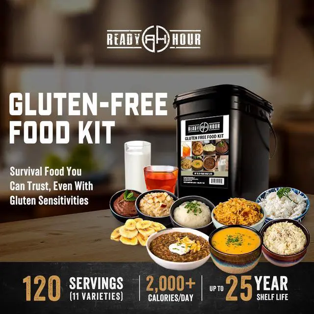 Alt view image 4 of 6 - Gluten-Free Food Kit (120 Servings), Gluten-Free Survival Kit, Freeze-Dried Survival Food Storage, Emergency Preparedness, Prepper Supplies, 25-Year Shelf Life