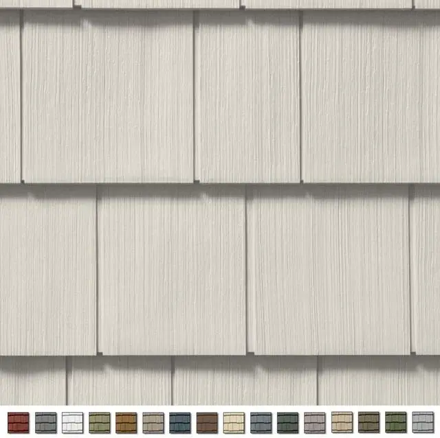 Main image of Cedar Impressions Double 7 Inch Straight Edge Perfection Shingle Siding (1/2 Square)