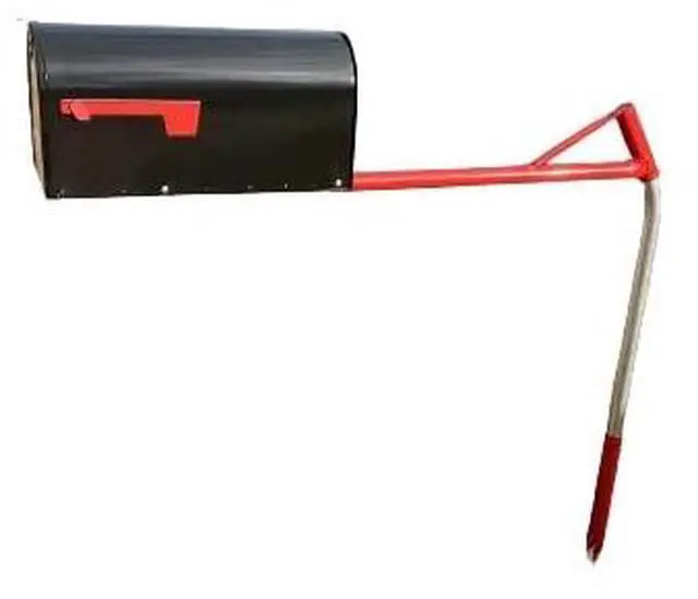 Alt view image 2 of 3 - Rural Mailbox Complete Kit (Large): Mailbox Support with Large Size Mounting Board and Large Capacity Mailbox - New and Improved with Durable Powder Coating