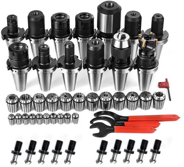 Main image of Collet Set CNC CAT40 Tooling Package ER32 ER16 Collet Sets Mill Holder Spanner Drill Chuck (collet set)