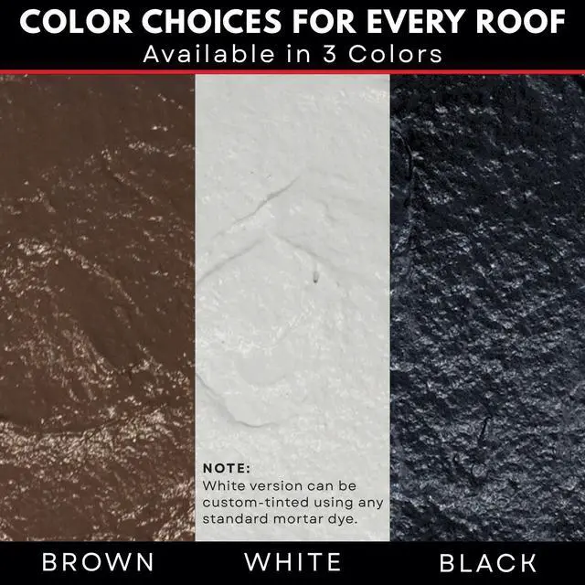 Alt view image 5 of 6 - FlashSeal Elastomeric Roof Chimney Flashing Sealant - Waterproof, Flexible Seal - 1 Gallon (White)