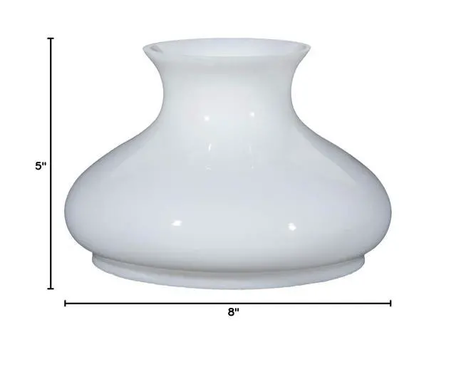 Alt view image 5 of 5 - ® 7" Opal Glass Tam-O-Shanter Style Student Lamp Shade