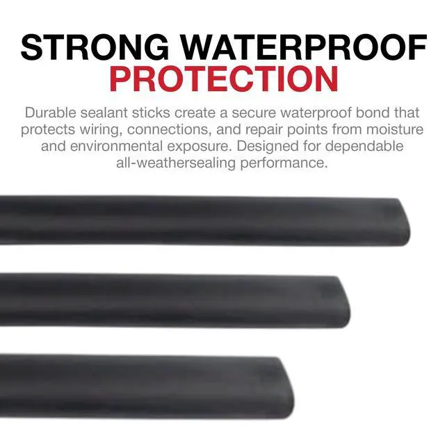 Alt view image 5 of 6 - Weatherproof Sealant Sticks, Waterproof Sealing for Electrical Wiring and Automotive Repairs, Heat Applied Adhesive for Outdoor Use, Glue Gun Compatible, Potting Polymer Sealant Pack of 100
