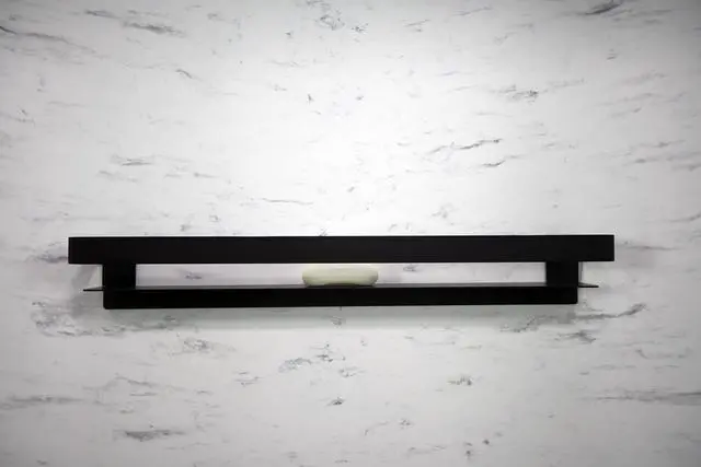 Alt view image 2 of 6 - JGBS30-MB Jocelyn 30-in Grab Bar Shelf, Matte Black