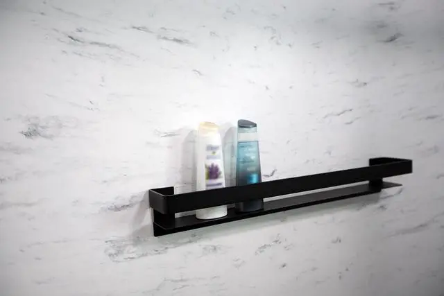 Alt view image 2 of 6 - JGBS20-MB Jocelyn 20-in Grab Bar Shelf, Matte Black