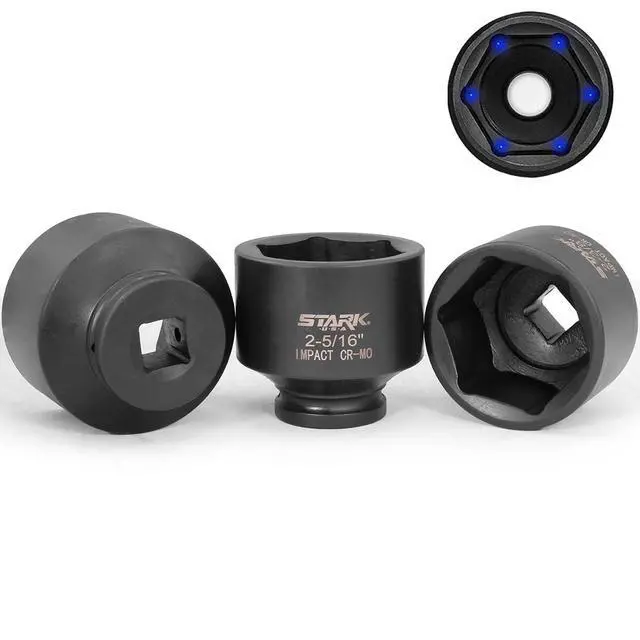Alt view image 5 of 5 - 8-Pieces Jumbo Impact Stock Set Sizes 3/4" Drive Deep Socket Set SAE (2-1/16, 2-1/8, 2-3/16, 2-1/4, 2-5/16, 2-3/8, 2-7/16, 2-1/2 inch) Storage Case