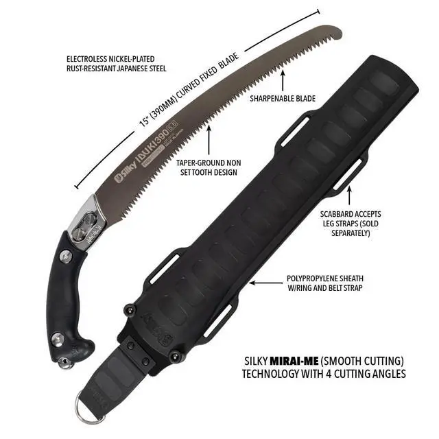 Alt view image 4 of 6 - Professional Series IBUKI Hand Saw 390mm XL Teeth (275-39)