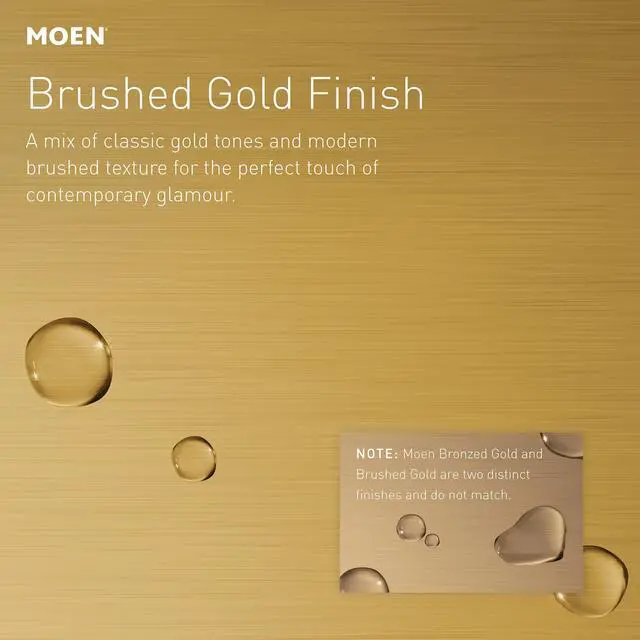 Alt view image 2 of 6 - Waterhill Brushed Gold 14-Inch Replacement Extension Curved Shower Arm, S113BG
