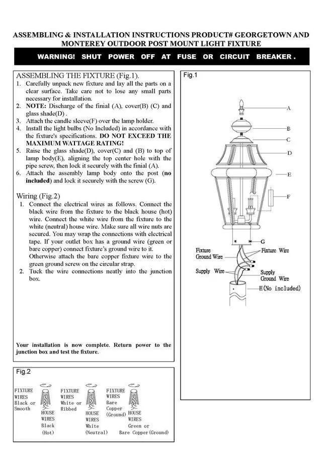 Alt view image 2 of 2 - Lighting 2354-01 Monterey 3 Light Outdoor Antique Brass Finish Solid Brass Post Head with Clear Beveled Glass