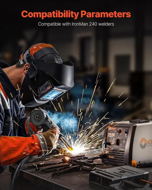 Alt view image 2 of 6 - 200Amp Spool Gun with 20FT Cable, Compatible with Hobart lronMan 240 Mig Welders, Suitable for 0.030" and 0.035" Flux Core/Solid/Aluminum Welding Wires