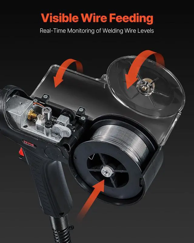 Alt view image 3 of 6 - 200Amp Spool Gun with 20FT Cable, Compatible with Hobart lronMan 240 Mig Welders, Suitable for 0.030" and 0.035" Flux Core/Solid/Aluminum Welding Wires