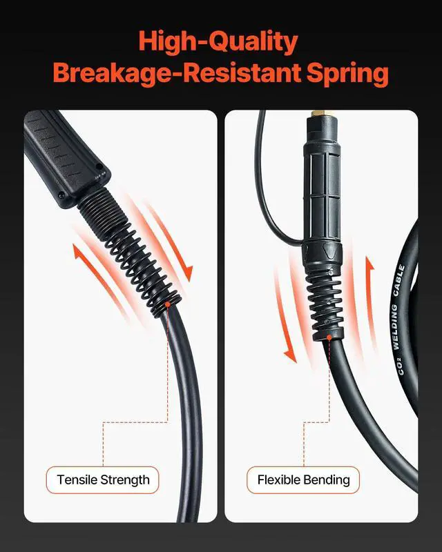 Alt view image 6 of 6 - 200Amp Spool Gun with 20FT Cable, Compatible with Hobart lronMan 240 Mig Welders, Suitable for 0.030" and 0.035" Flux Core/Solid/Aluminum Welding Wires