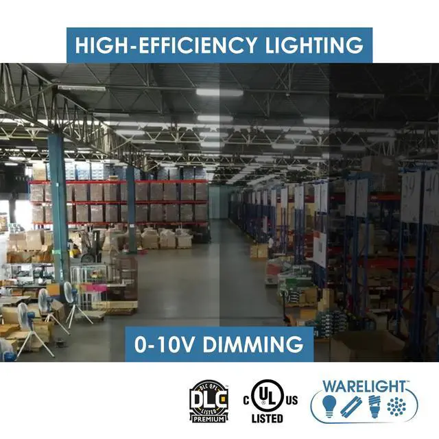 Alt view image 5 of 6 - Oslo Compact Linear High Bay Fixture - 42,000 Lumens, Wattage and CCT Selectable, 120-277V LED Light, 24 x 14.2 x 1.6 Inches, 300W, Pack of 2
