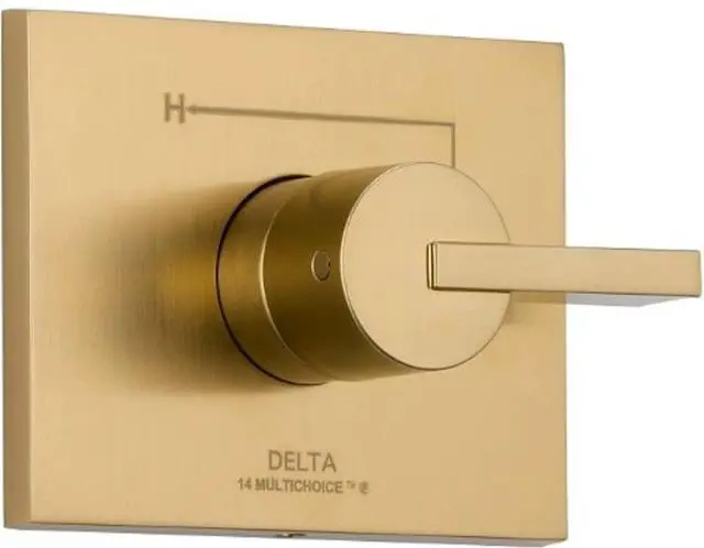 Main image of Faucet Vero 14 Series Single-Function Shower Handle Valve Trim Kit, Champagne Bronze T14053-CZ (Valve Not Included)