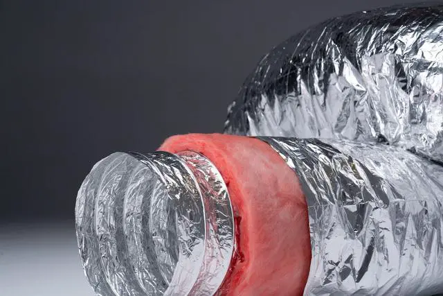 Alt view image 6 of 6 - 10'' Inch Flexible Aluminum Ducting Hose Insulated R-6.0 Air Duct Pipe for for Heavy Duty HVAC & Exhaust Ductwork Insulation - 25' Feet Long - in Accordance with UL 181