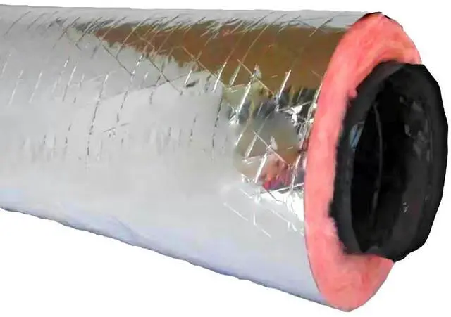 Main image of HVAC Insulated Flex Duct R8, 12-Inch Diameter x 25-Feet, Ventilation Hose for Heating, Cooling, AC, and HVAC Systems