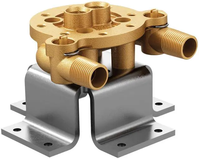 Main image of TS50110 Freestanding Floor Mount Tub Filler Single Riser Floor Joist Concrete Mounting Kit