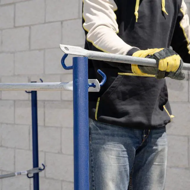 Alt view image 5 of 6 - 5ft.W x 7ft.D Scaffold Guardrail System - Model Number M-MG507K