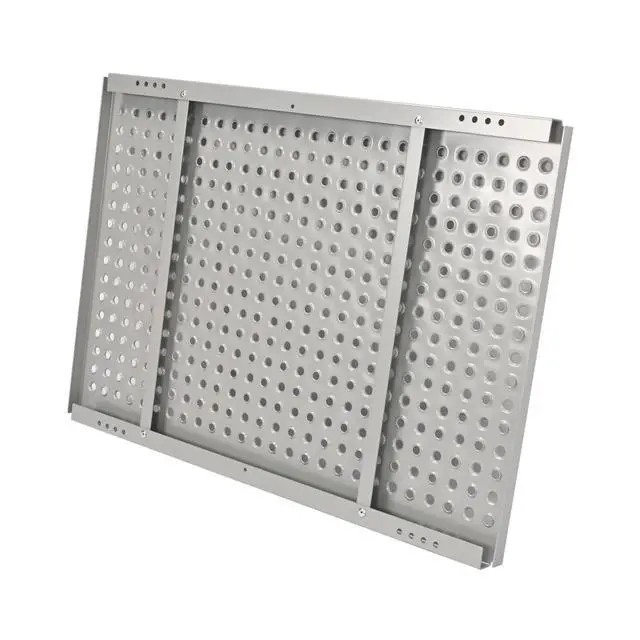 Alt view image 3 of 6 - 24"x34" Deck Plate Compatible with Freightliner Peterbilt Kenworth Heavy-Duty Catwalk Automann Semi Truck Deck Plate for Walk Between Cab and Chassis Steel Powder Coated Silvery