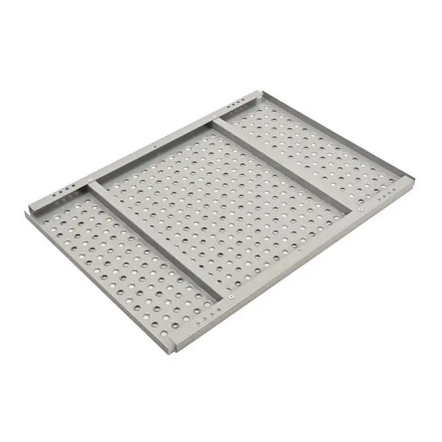 Alt view image 5 of 6 - 24"x34" Deck Plate Compatible with Freightliner Peterbilt Kenworth Heavy-Duty Catwalk Automann Semi Truck Deck Plate for Walk Between Cab and Chassis Steel Powder Coated Silvery