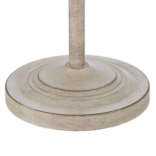 Alt view image 5 of 6 - Carter Traditional 3 Piece Table Floor Lamp Set Beige Metal Cream Fabric Tapered Drum Shade Decor for Living Room Bedroom House Bedside Nightstand Home Office Reading Family