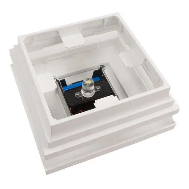 Alt view image 3 of 6 - 4.5" Sq. Cape May Solar LED Lighted Vinyl Post Caps Pack of 6 - White (Made in the USA)