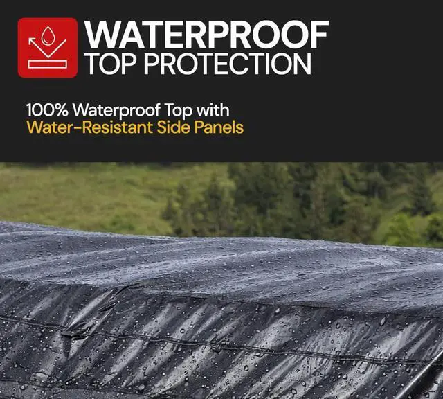 Alt view image 5 of 6 - Airbag/Parachute Fabric Black Ultra Light Lumber Tarp 16' x 24' (4' Drop) - 14 Oz Waterproof Vinyl Lumber Tarps for Flatbed Truck & Trailer