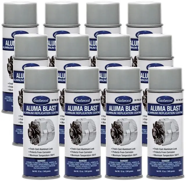 Main image of Acrylic Aluma Blast Low Gloss Spray On Durable Paint Lacquer Aerosol 12 Oz | 12 Pack