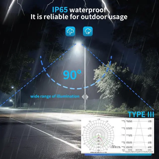 Alt view image 6 of 6 - LED Parking Lot Light 200W 28000LM Equivalent to 600W HPS/HID 5000K LED Shoebox Pole Light with Dusk to Dawn Photocell Adjustable Slip Fitter for Barn,Yard,Roadways IP65 110-277V ETL Listed 2PACK