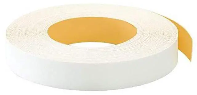 Main image of EASYEDGE White PVC 15/16 inch X 250 ft Roll of White Edge Banding Peel and Stick Ultra Bond Easy Application Flexible, Durable Edging for Furniture Restoration