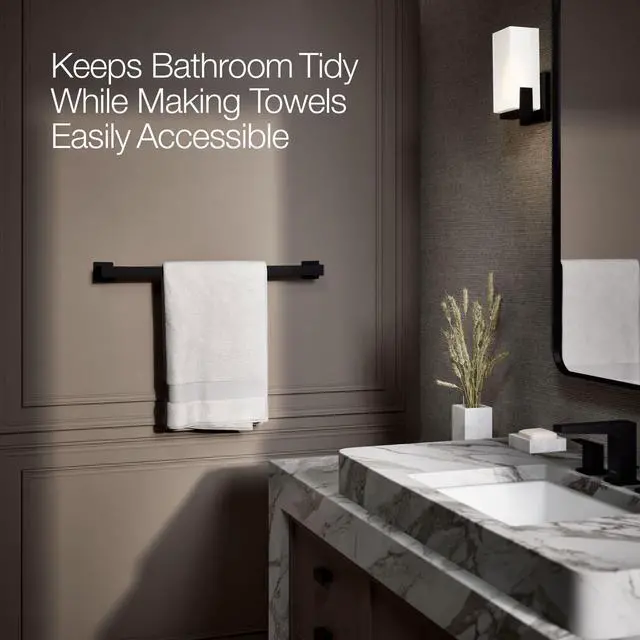 Alt view image 3 of 6 - 26634-BL Honesty® 24" Towel bar, Matte Black