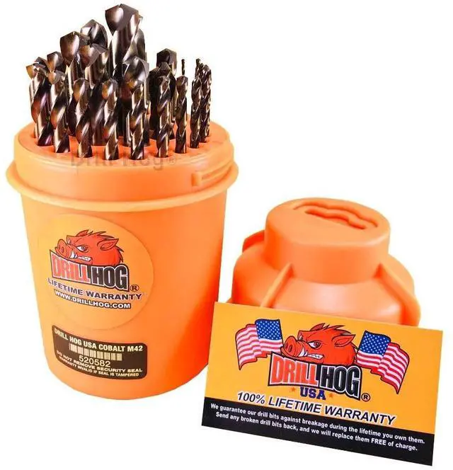 Main image of 29 Pc Super Premium Cobalt M42+ Drill Bit Set