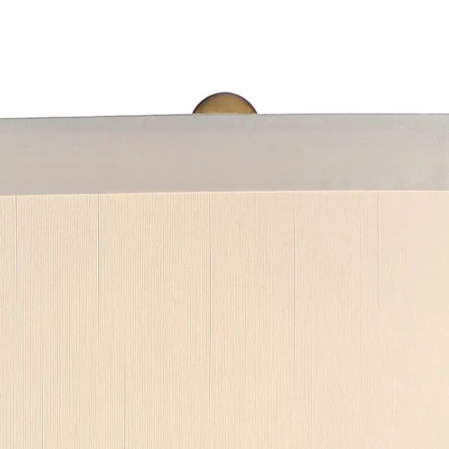 Alt view image 3 of 6 - Karen Modern Table Lamp 36" Tall with USB Dimmer Dark Gold Glass Column Off White Fabric Drum Shade for Bedroom Living Room House Bedside Nightstand Home Office Entryway Family