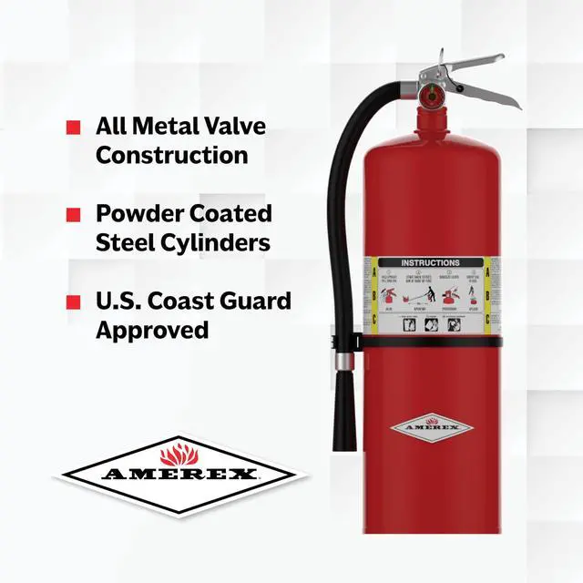 Alt view image 5 of 6 - A411 ABC Dry Chemical Fire Extinguisher with Aluminum Valve, 20 lb