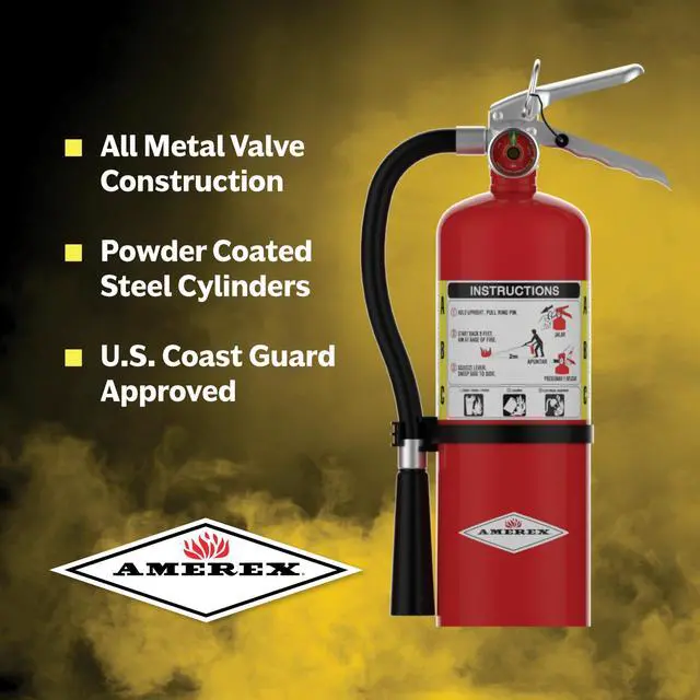 Alt view image 6 of 6 - A411 ABC Dry Chemical Fire Extinguisher with Aluminum Valve, 20 lb