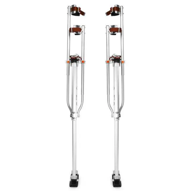 Alt view image 2 of 5 - Pro 48" - 64" Drywall Stilts - Silver