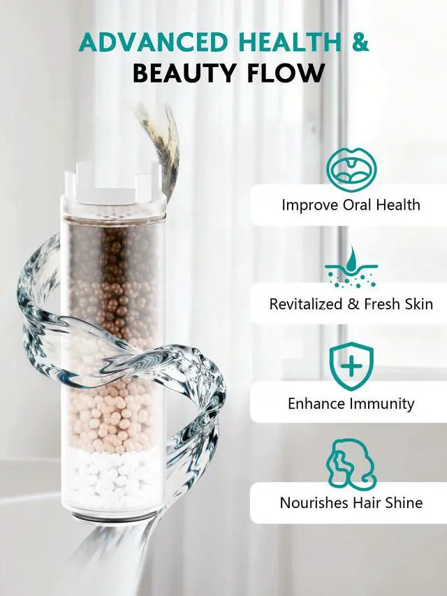 Alt view image 4 of 6 - Rotatable Bathroom Faucet with Built-in Filter, Single Hole Sink Faucet with Temperature Display in Fahrenheit, 2 Water Modes, NSF Certified