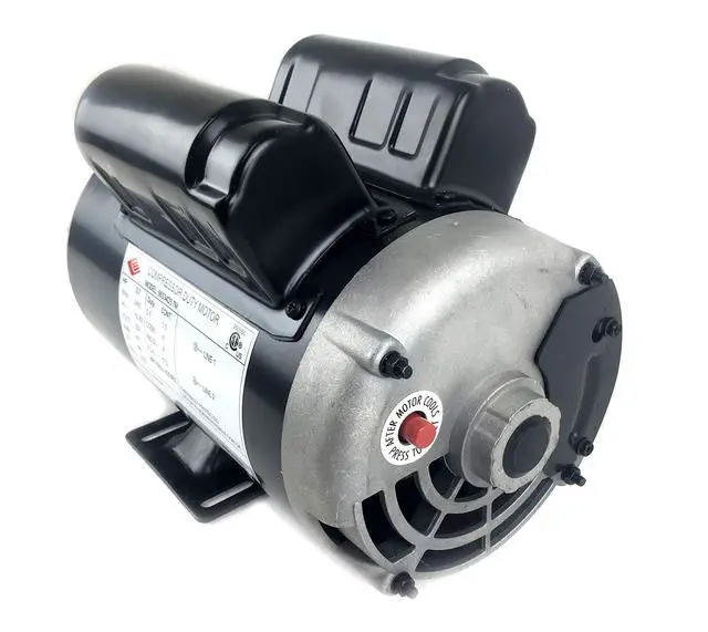 Alt view image 2 of 6 - 3.7 HP 3450 RPM, 56 Frame, 230V, 17.2Amp, 5/8" Shaft, Single Phase NEMA Air Compressor Motor - EM-04