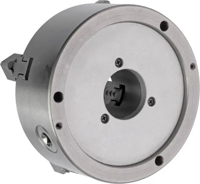Alt view image 2 of 4 - CME 6" 4-Jaw Self-Centering (Scroll) Lathe Chuck, Front Mount, Two-Piece Reversible Jaws