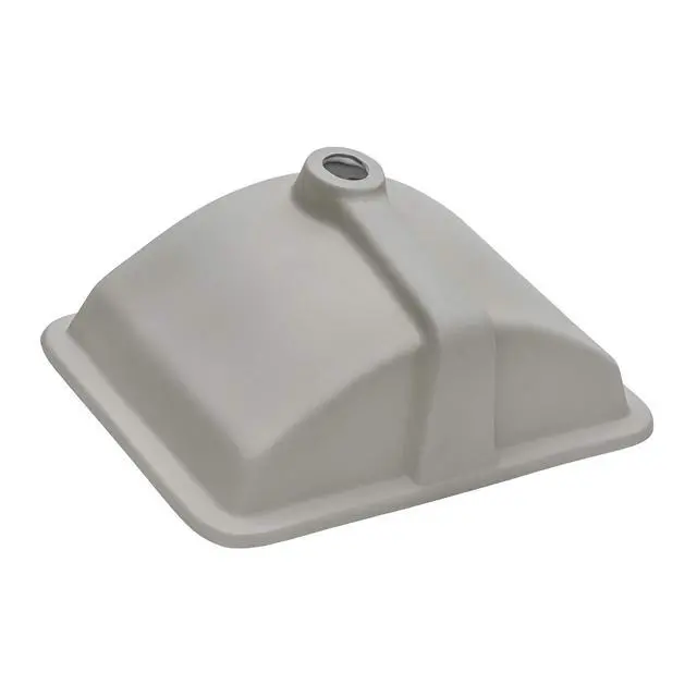 Alt view image 5 of 6 - 21 x 14 inch Undermount Bathroom Sink - White Rectangular Porcelain Ceramic with Overflow - Small Bathroom Sink for Vanity - Durable Bath Sinks - Ideal Bathroom Sinks - RVB0721