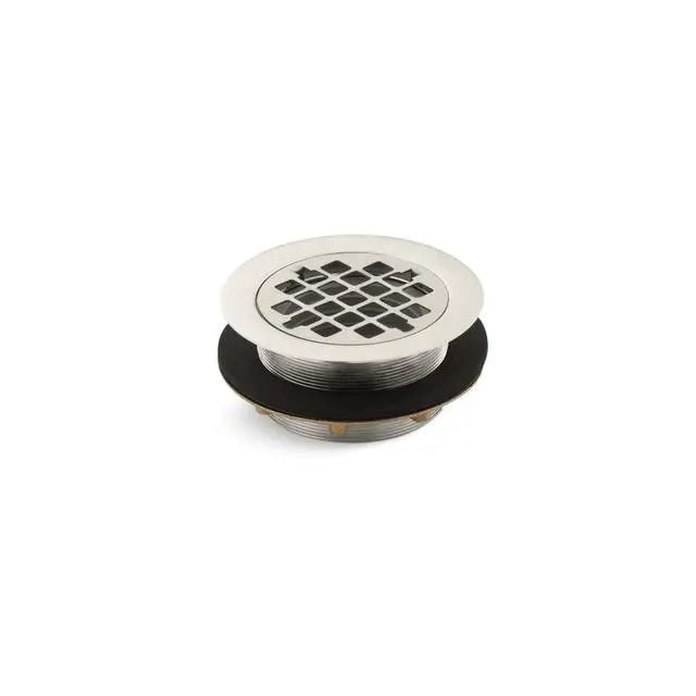 Alt view image 3 of 4 - Round shower drain for use with plastic pipe, gasket included