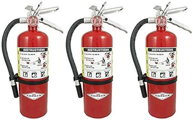 Main image of (Lot Of 3) B-500, ABC Fire Extinguishers - Wall Hook Bracket Included, UL. 2A-10B:C Rated