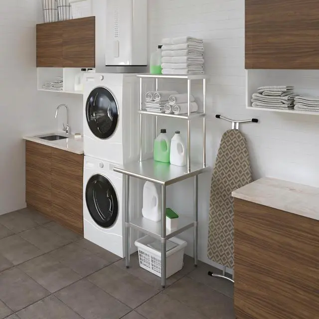 Alt view image 2 of 6 - Double OverShelf Stainless Steel NSF - Many (24" Long x 12" Deep)