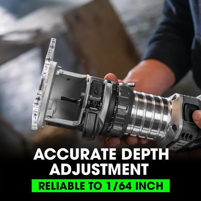 Alt view image 5 of 6 - 24V Brushless Cordless 1.5 HP Trim Router Tool, Battery and Charger Not Included - FX4221-Z