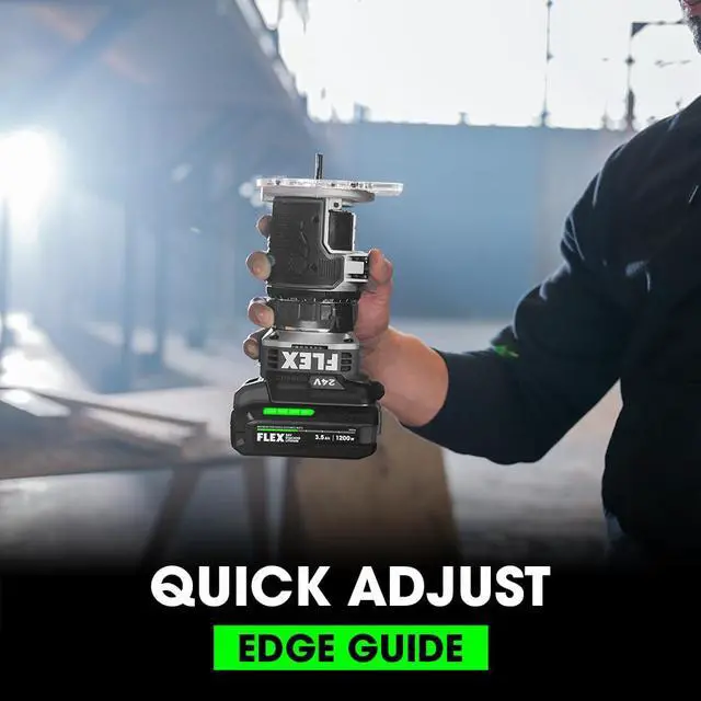 Alt view image 6 of 6 - 24V Brushless Cordless 1.5 HP Trim Router Tool, Battery and Charger Not Included - FX4221-Z